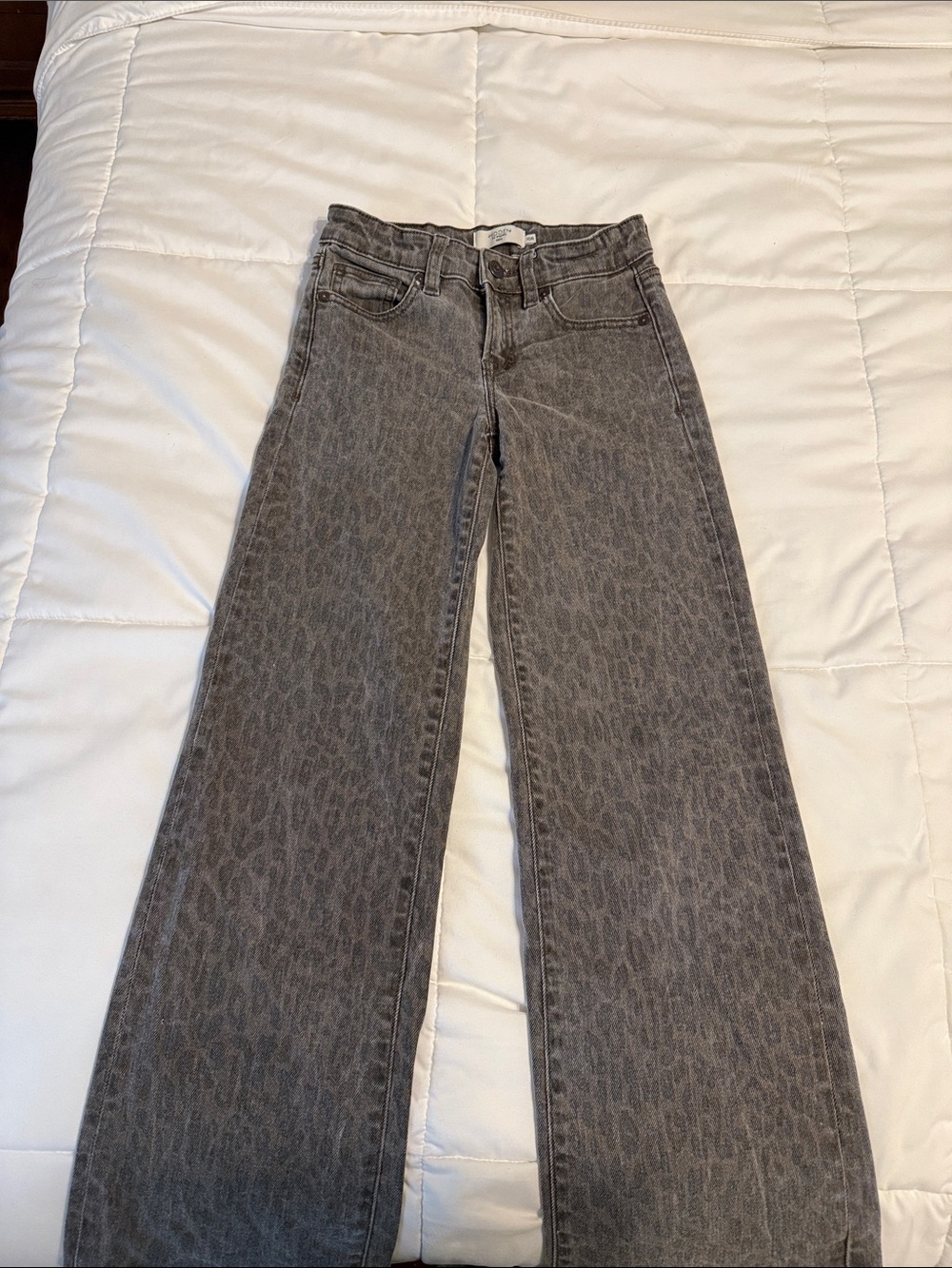 GIRLS Hidden Los Angeles Mini Blake Dad Cheetah Jeans - 10r